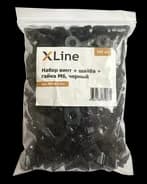 Набор винт + шайба + гайка М6, черный (100 шт/упак) X-line