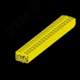 Клемма TB 2-2 фронт. подключение с защелк.ножками, сечение 2,5 мм. кв., желтый