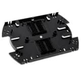 Сплайс-кассета оптическая для боксов FO-19R (аналог КУ-01) Hyperline FO-SPL01-HLD-BK