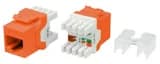 Вставка Hyperline KJ8-8P8C-C6A-180-OR Keystone Jack RJ-45(8P8C)