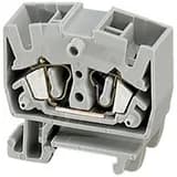 МИНИ КЛЕММНИК ПРУЖ,15MM DIN,ПРОХОД, 4ТЧК, 2,5ММ?,СИНИЙ