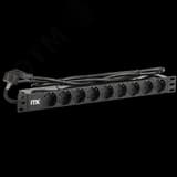 Блок розеток PDU 9 розеток 1U шнур 2м вилка алпроф ITK