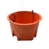 Подрозетник для сплошных стен 68х45, IP 30, негорючая, ПВ-0, оранжевый