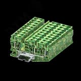 Клемма земля TC 1-2, сечение 10 мм. кв., желто-зеленая