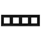 Рамка 4-м 8мод. Avanti «Черный матовый» DKC 4412908