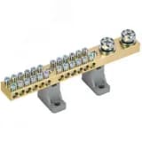 Шина N ноль" на двух угловых изоляторах 200А Ш НИ-10х18-24-L2-С "