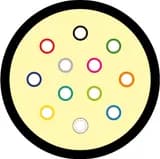 Кабель волоконно-оптический 9/125 (SMF-28 Ultra) одномодовый Hyperline FO-MC3-IN-9S-12-LSZH-BK