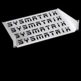 Полка 19" консольная перфорированная 2U глубина 400 мм, цвет серый (RAL 7035) SYSMATRIX SH 4003.700