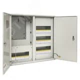 Щит учетно-распределительный навесной ЩРУн-3/48о IP31 двухдверный с окном 580х620х165