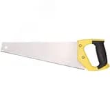 Ножовка по ламинату, мелкий каленый зуб 12 ТPI (шаг 2 мм), заточка, пласт.прорезиненная ручка 300 мм