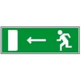 Надпись сменная для светового табло Молния "ЧЕЛОВЕК ВЛЕВО В ДВЕРЬ" Арсенал Безопасности