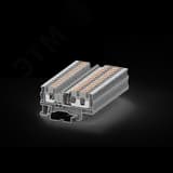 Клемма ТР 1-2 проходная Push-in, сечение 4 мм. кв., серая