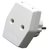 ADP101620 Сетевой разветвитель плоский 250В 10A IP20 белый 39006