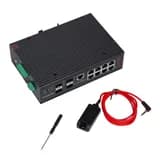 Промышленный управляемый 12 портовый (8 PoE) коммутатор L2+ KA-ACIP-8GE-4GS АМАДОН