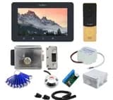 Комплект СКУД и Full HD видеодомофона Slinex 7" с видеопанелью, SD карта, электромех. замком счит. и ключами TM (графит) ST