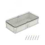 Корпус IP66/IP67, 600х300х160 мм, без МП, с фланцами, прозрачная крышка H= 35 мм