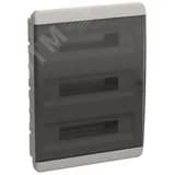 Корпус пластиковый встраиваемый на 54 модуля ЩРВ-П-54 IP41 TEKFOR черная прозрачная дверь