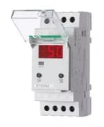 Регулятор температуры RT-820M от -30 до +140 град.C; 16А 24-264В DC/30-264В AC 1Z IP20 микропроцессорный; многофункц.; цифровая индикация; выносной датчик с термоус. проводом; монтаж на DIN-рейке 35мм F&F EA07.001.007