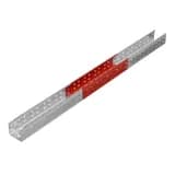 Лоток листовой перфорированный 100х80 L3000 сталь 0.7мм «БЫСТРЫЙ МОНТАЖ ПЛЮС» LPplus80-100-0.7-3000 оцинк. КМ PL0234