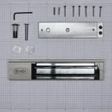 Электромагнитный замок (сила удержания 280кг), с двумя встроенными датчиками, цвет серый RAL7032 (галечный серый) RL-EM280-LSG R-Lock