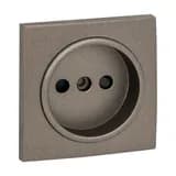 Валенсия лицевая панель розетки 1-местной б/з 10 А графит с защ. штор. EKF PROxima