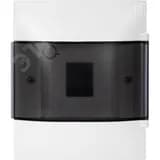 Practibox S Пластиковый щиток Встраиваемый (ЩРв-П) (в полые стены) 1X4 Дымчатая дверь