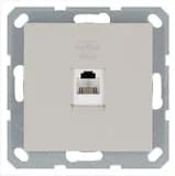 Розетка телефонная 1-м RJ11 механизм тауп JasmartG6101T