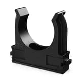 Крепёж-клипса для труб Полистирол черная d32 мм в малой упаковке (10шт/500шт уп/кор) Промрукав