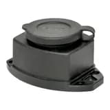 Роз. (колодка) одномест. с защит. крышкой каучуковая 230В 2P+PE 16A IP44 EKF Марс