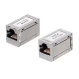 Проходной адаптер Cabeus CA-8p8c-C6-SH (RJ45-RJ45, CAT.6, FTP) (9678c)