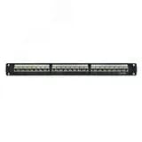Патч-панель модульная 19". 1U.CAT6A. 24 порта RJ45. экранированная