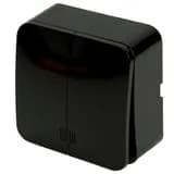 Выключатель открытой установки 2клавишный с индикатором STEKKER 250В 10А IP20 серия София черный MSW102102 49294