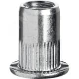 Заклепки стальные резьбовые с насечками, М3, станд. бортик, 1500 шт, Профессионал ЗУБР