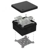 Коробка огнестойкая для о/п 40-0210-FR2.5-6 Е15-Е120 RAL9005 80х80х40 Промрукав