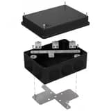 Коробка огнестойкая разветвительная для кабель-канала 40-0450-FR6.0-4-2-Р E15-Е60 RAL9005 75х75х30 (87 шт/кор) Промрукав