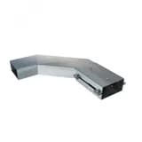 Короб горизонтальный для поворота трассы на 90 У1109 150х100-90 УТ1,5, оцинкованный лист, S1,5