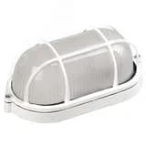 Светильник НПП1402 белый/овал с реш.60Вт IP54 IEK