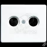 Крышка для телевизионной розетки  черная