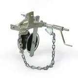 Ролик монтажный одинарный d50 мм пластик крепление цепью