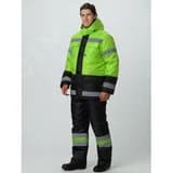 Костюм зимний Дорожник (Оксфорд) брюки, лимонный/черный,64-66,170-176