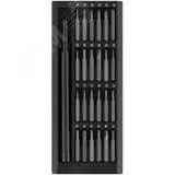 Отвертка с битами для точных работ, 25 шт, сталь S2, алюминиевый кейс, Профи FIT