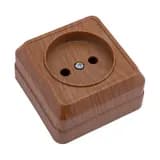 Розетка 1-м ОП Октава 10А IP20 без заземл. дуб IEK ERO10-K04-10-DC