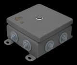 Коробка монтажная распределительная Гефест КМ-1212, 123х123х62, IP54, металлическая из нержавеющей стали 1,2 мм