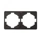 Рамка ROUND 2-постовая оникс