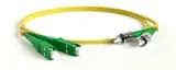 Патч-корд волоконно-оптический (шнур) SM 9/125 (OS2) Hyperline FC-D2-9-SC/AR-ST/AR-H-2M-LSZH-YL