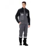 Костюм мужской Брукс с бр. цв. т.серый-черн.-лайм. р.104-108/182-188