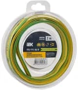 Трубка термоусадочная ТТУ нг-LS 10/5 желт./зел. (уп.2м) IEK UDR12-010-005-002-K52-T