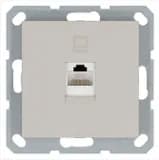 Розетка компьютерная 1-м RJ45 IP20 кат. 5E механизм тауп Jasmart G6105T