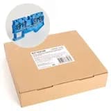 Зажим пружинный, 4-проводной проходной ЗНИ - 4.0, JXB ST 4, синий LD554-2-40