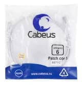 Патч-корд Cabeus PC-UTP-RJ45-Cat.6-1.5m-WH (U/UTP, CAT.6, PVC, 1.5 м, белый) (8671c)